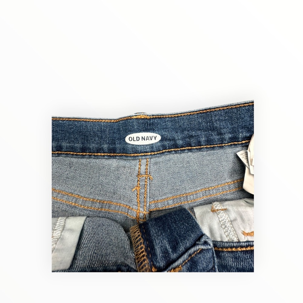 Old Navy Denim Shorts Womens 10 Blue Mid-Rise Cuffed Stretch Boho 4210 - Picture 3 of 8